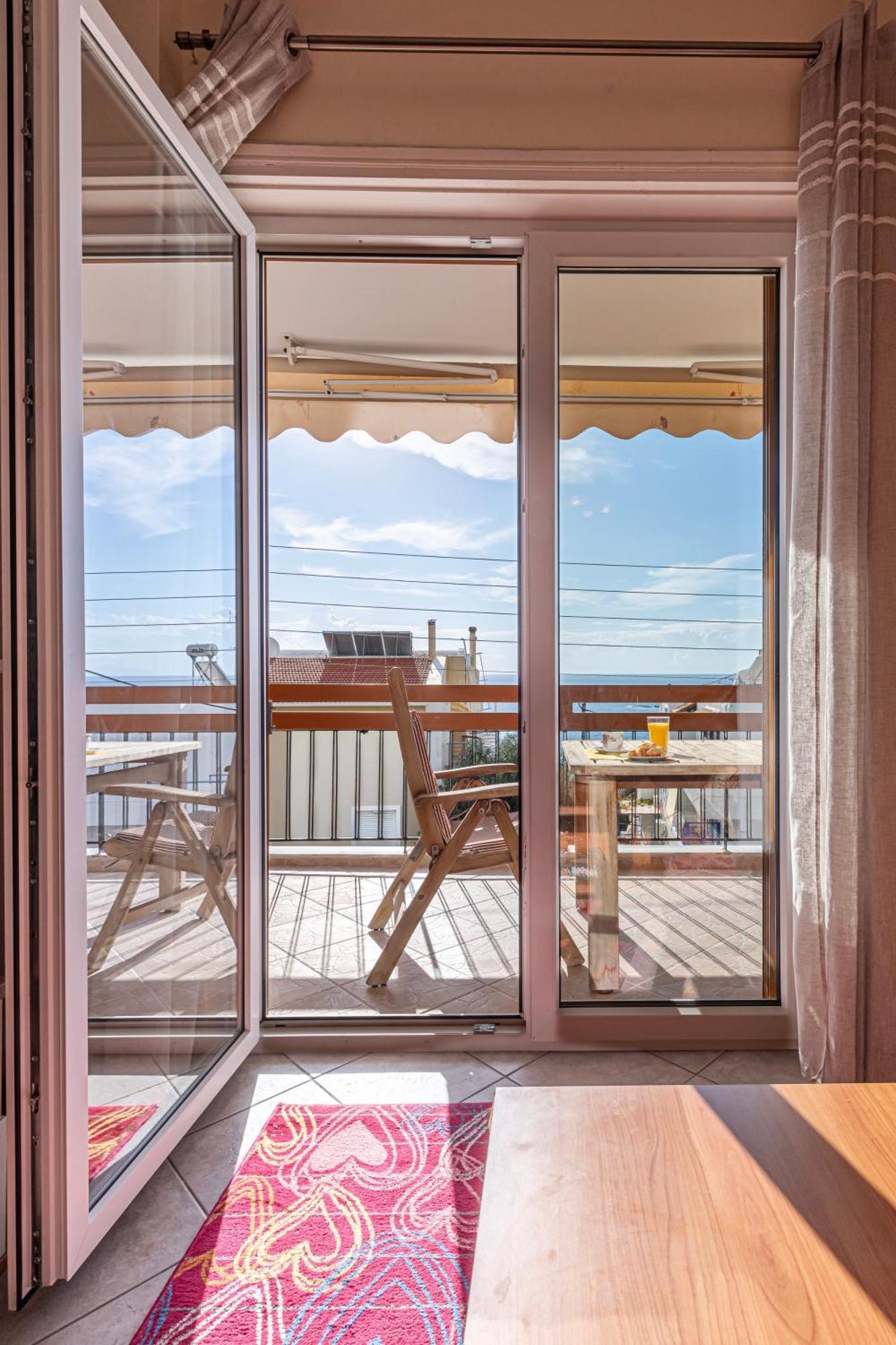 Sea View Apartment 100M From The Beach Saronida Exterior foto